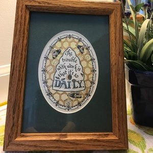 Inspirational picture,  8 1/2 x 6 1/2, hanging pic